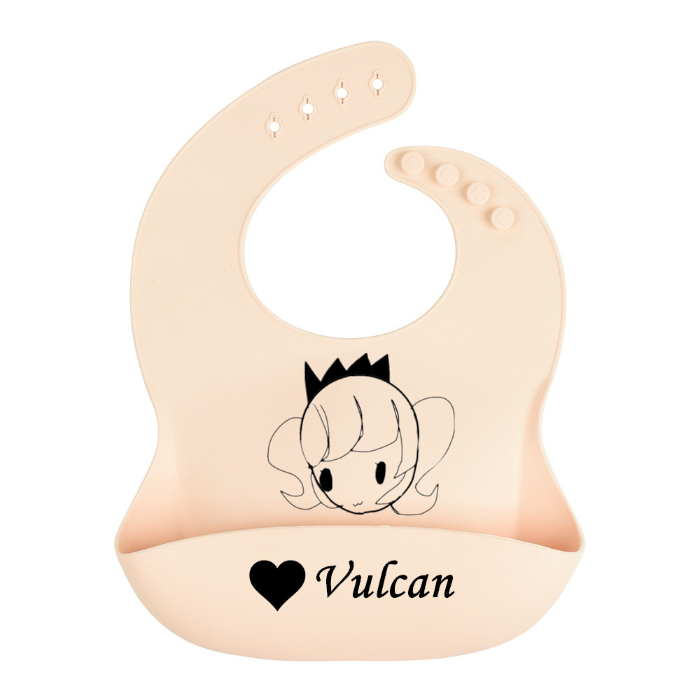 Waterproof Baby Bibs Silicone - Bavoirs en silicone personnalisés pour bébé,