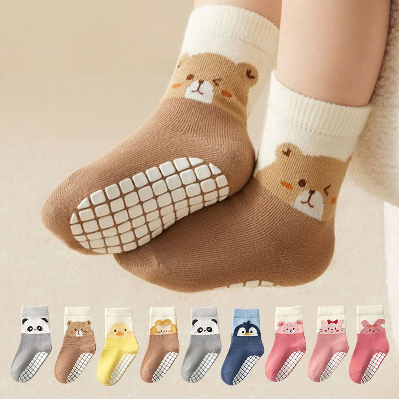 Unisex Baby Socks Non Slip - 3 paires de chaussettes de sol