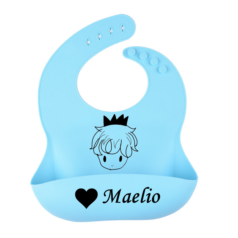 Bavoirs en silicone personnali - Waterproof Baby Bibs Silicone avis et prix