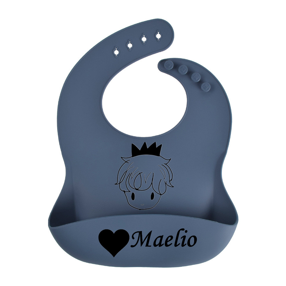 Bavoirs en silicone personnali - Waterproof Baby Bibs Silicone avis et prix