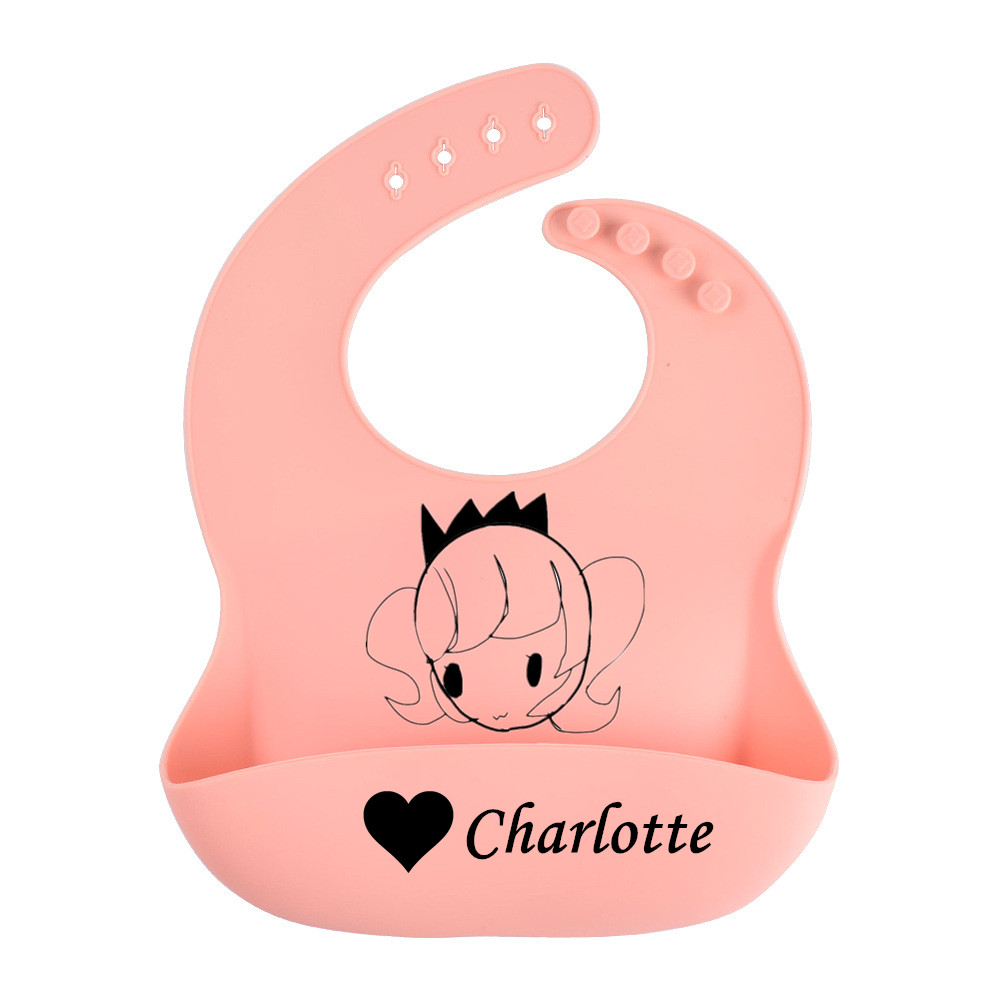 Bavoirs en silicone personnali - Waterproof Baby Bibs Silicone avis et prix