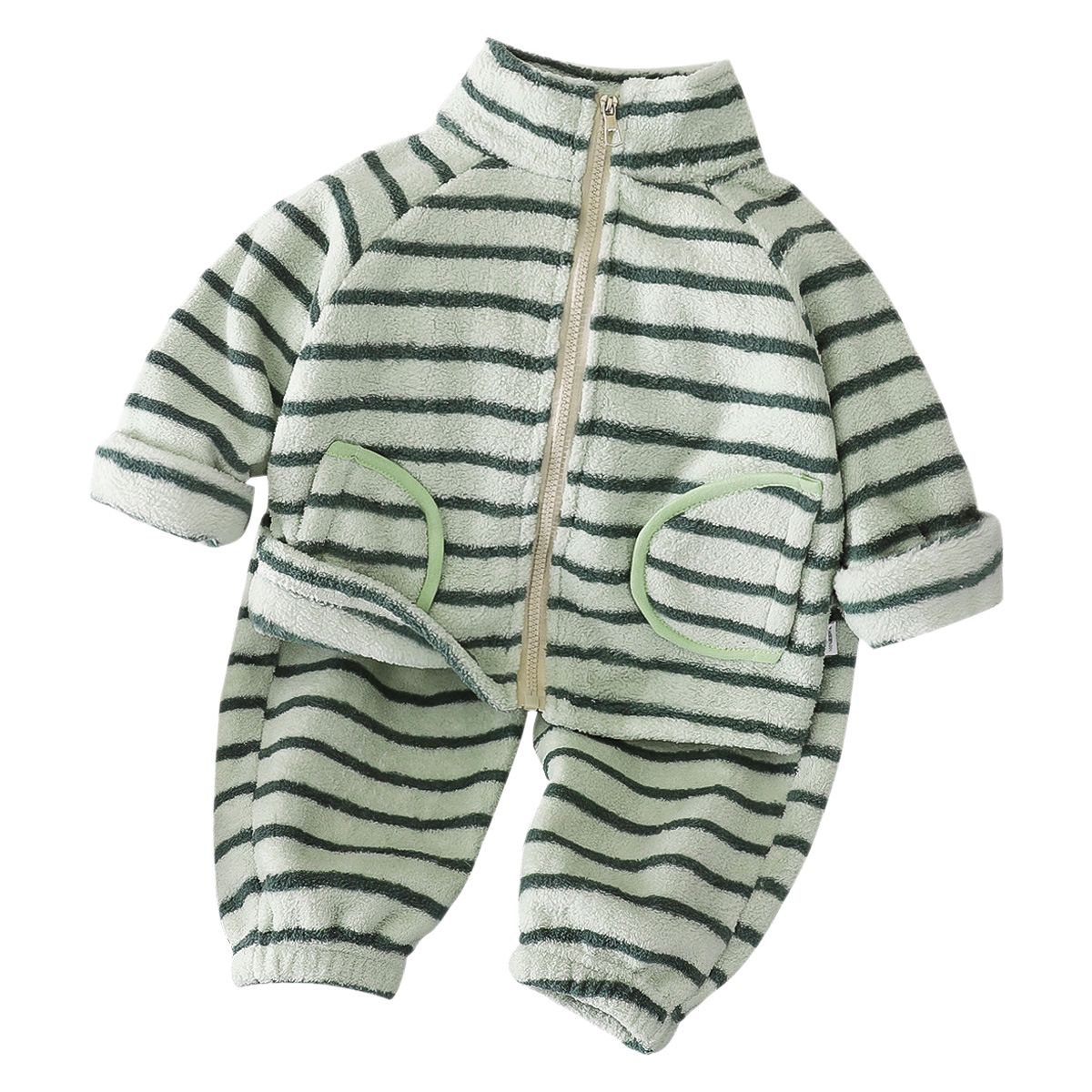 Ensemble d’hiver à rayures en  - Toddler Boy Winter Fleece Jacket avis et prix