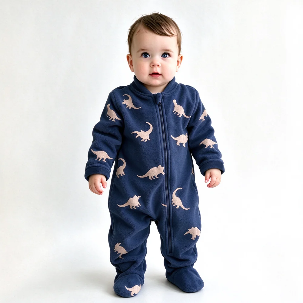 Combinaison polaire douce et c - Cotton Baby Onesies Zipper avis et prix