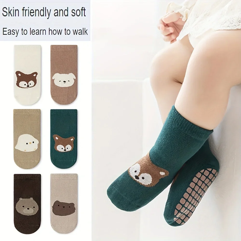 6 paires de chaussettes antidé - Unisex Baby Socks Non Slip avis et prix