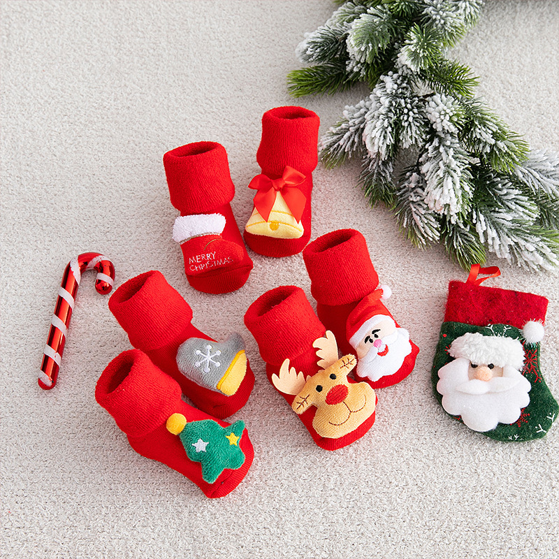 Chaussettes de Noël épaisses e - Unisex Baby Socks Non Slip avis et prix