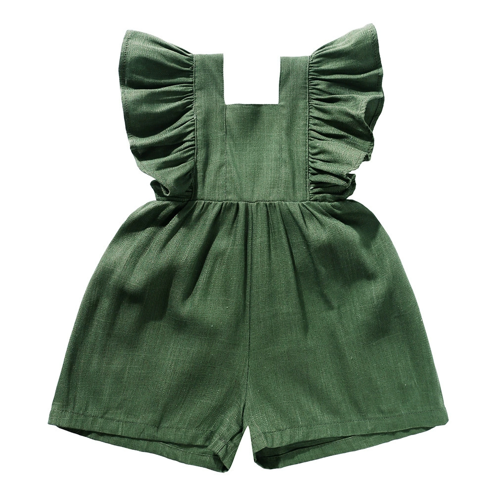 Barboteuse d'été 2026 pour nou - Baby Summer Linen Sleeveless Jumpsuit avis et prix