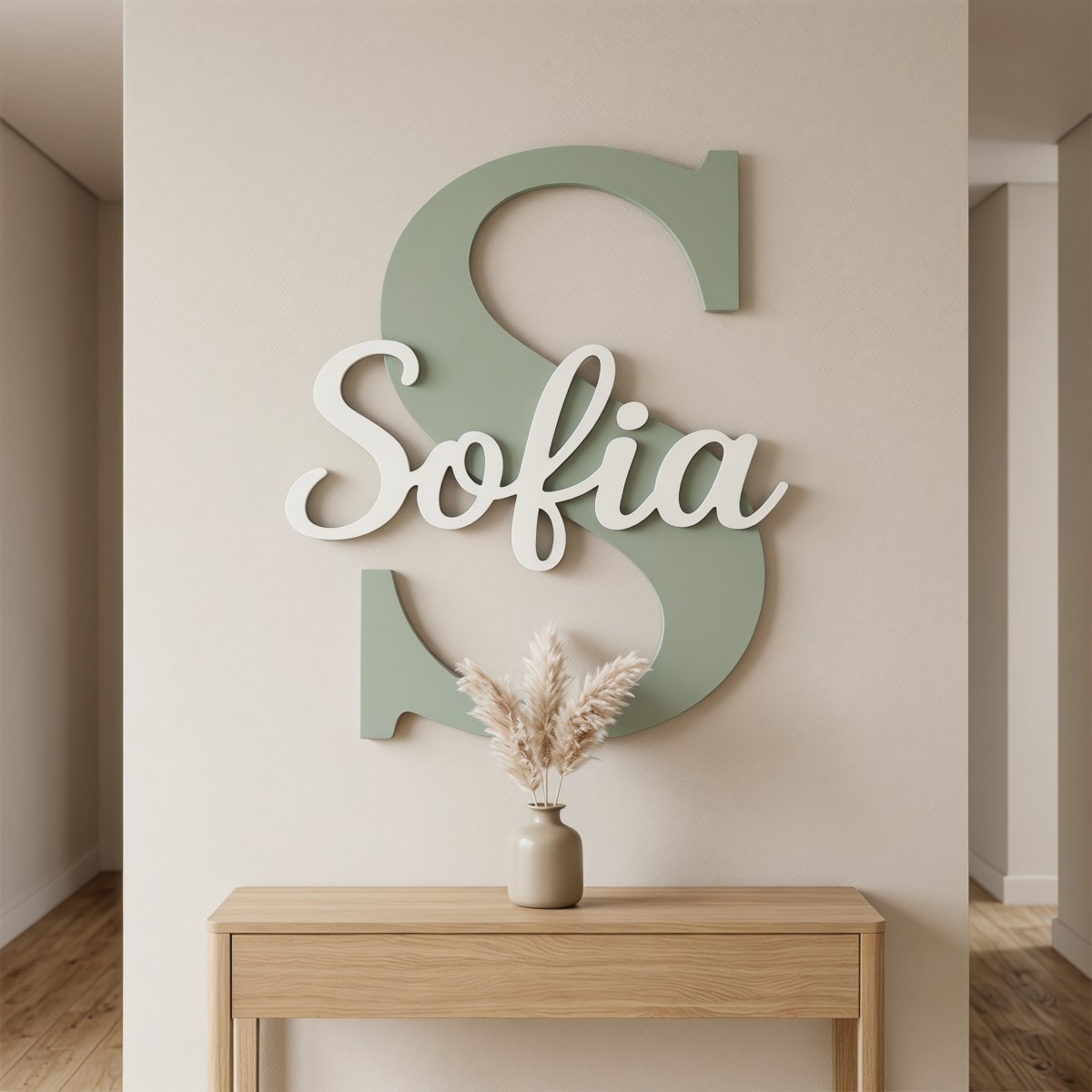 1 plaque nominative en bois mi - Nursery avis et prix
