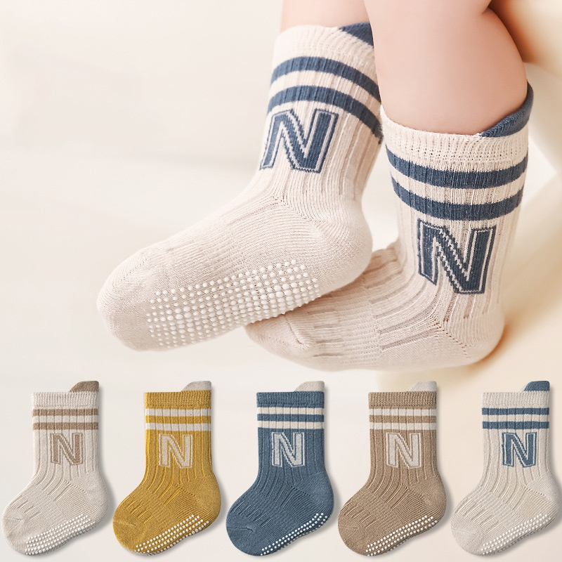 3 paires/lot enfants coton let - Unisex Baby Socks Non Slip avis et prix