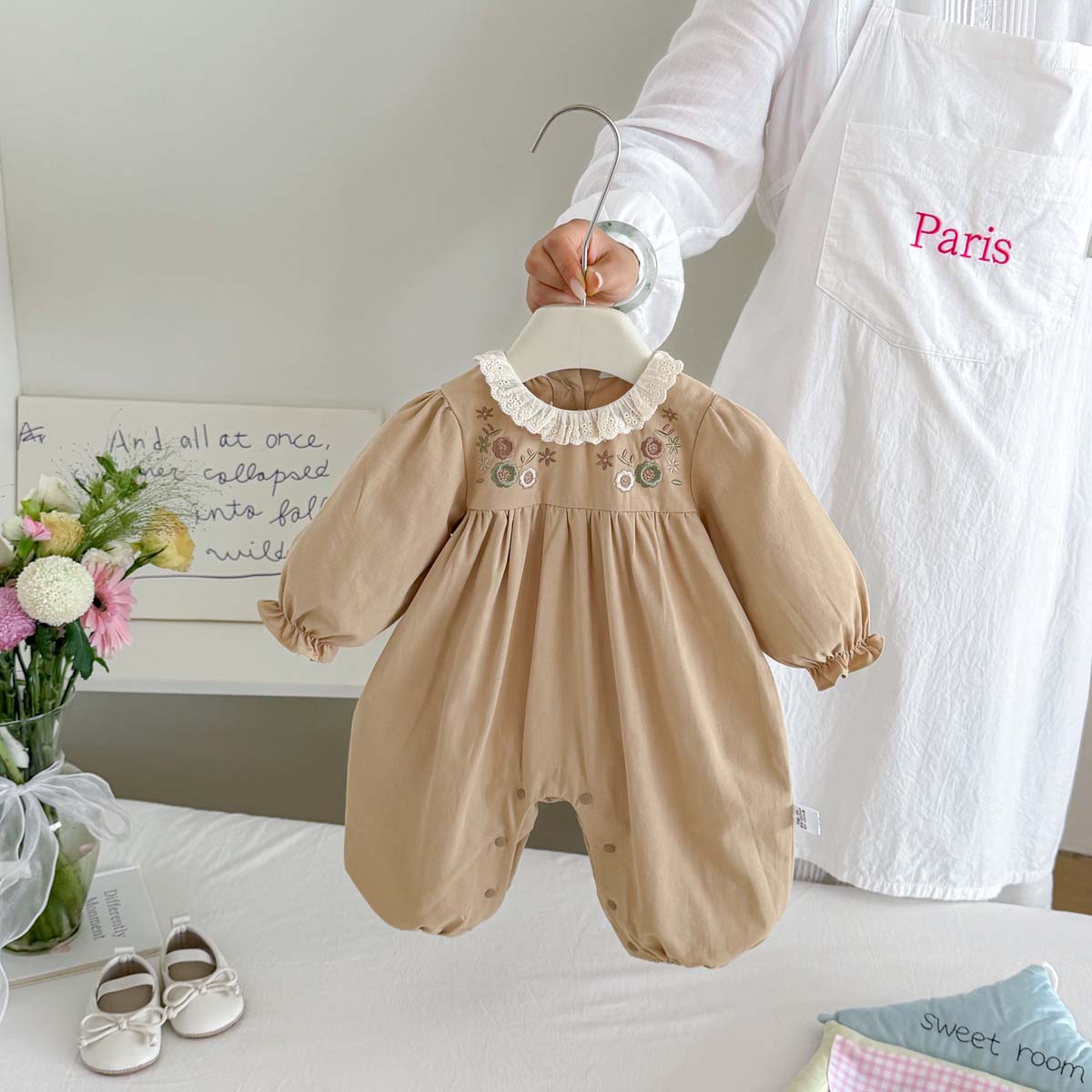 Combinaison à manches longues  - Newborn Baby Girl Romper Floral avis et prix