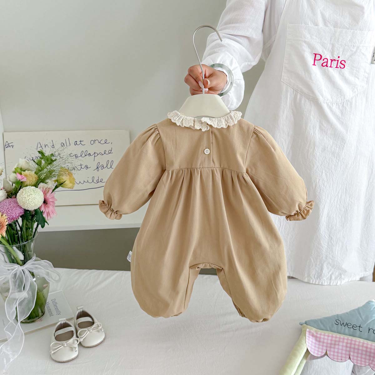 Combinaison à manches longues  - Newborn Baby Girl Romper Floral avis et prix